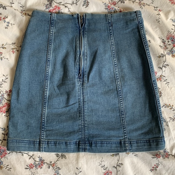 Free People Denim Mini Skirt - Picture 3 of 6
